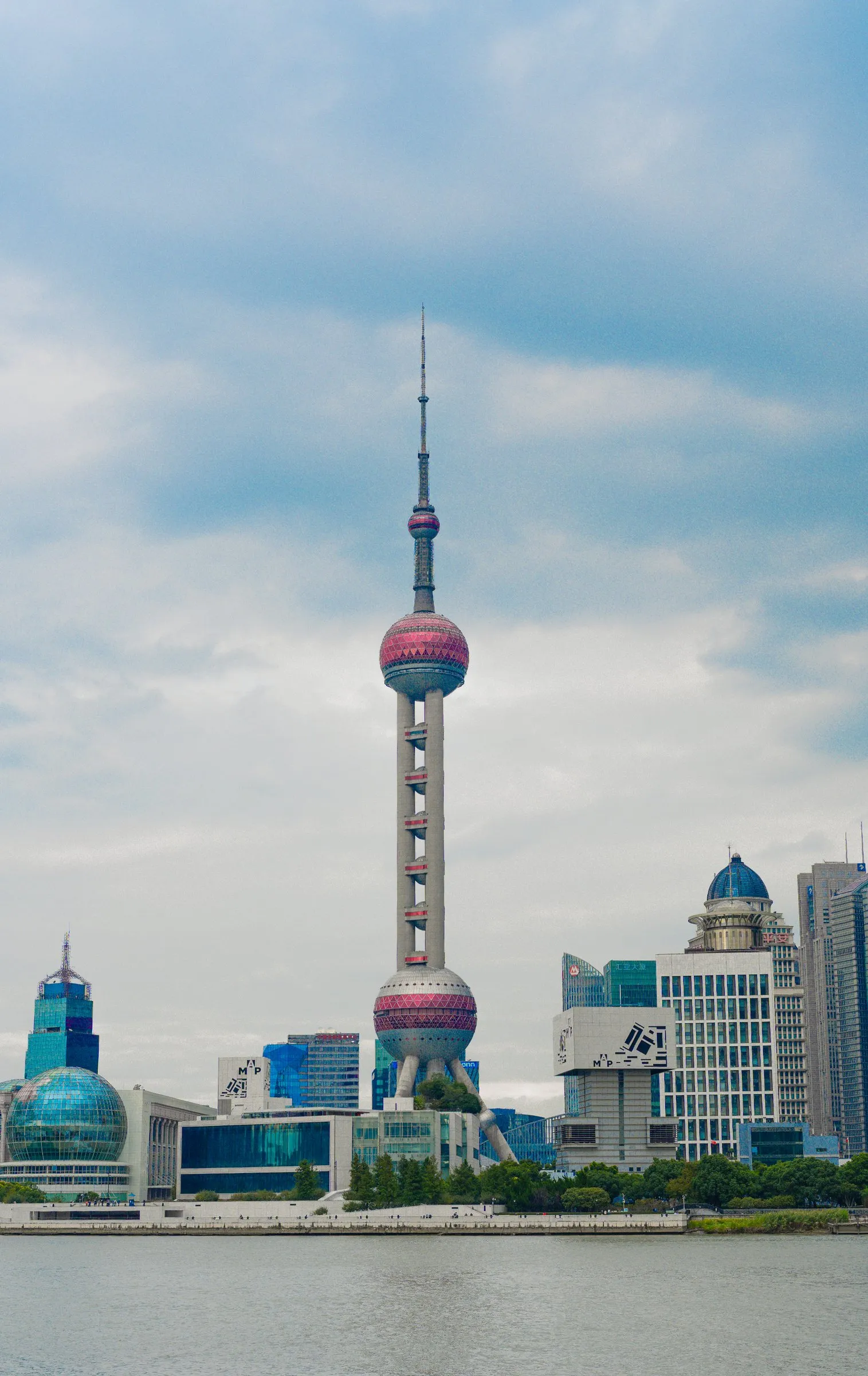 The Oriental Pearl Tower across the Huangpu River